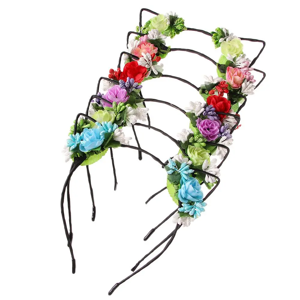 Bride Simulation Woman Party Headdress Cat Ear Hair Accessories Headbands Cute Hairband Headwear Hair Hoop Barrette