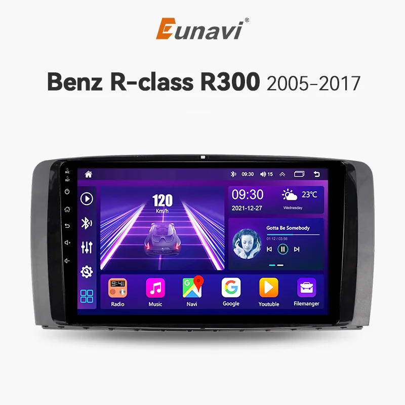 Eunavi 2 Din Android авто радио для Mercedes Benz AMG R-Class W251 R300 R280 R320 R350 автомобильный мультимедийный плеер GPS стерео Carplay