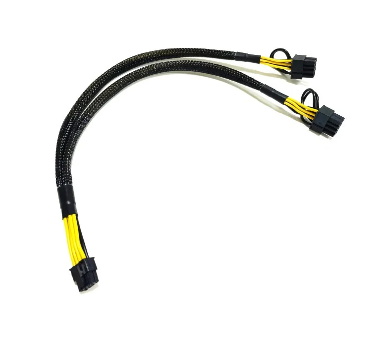 Sleeved INSPUR NF8480m6 Server GPU Graphics Card Power Cable for PCI-E Interface Power Cable 8480M6 mini 8pin to Dual 8pin