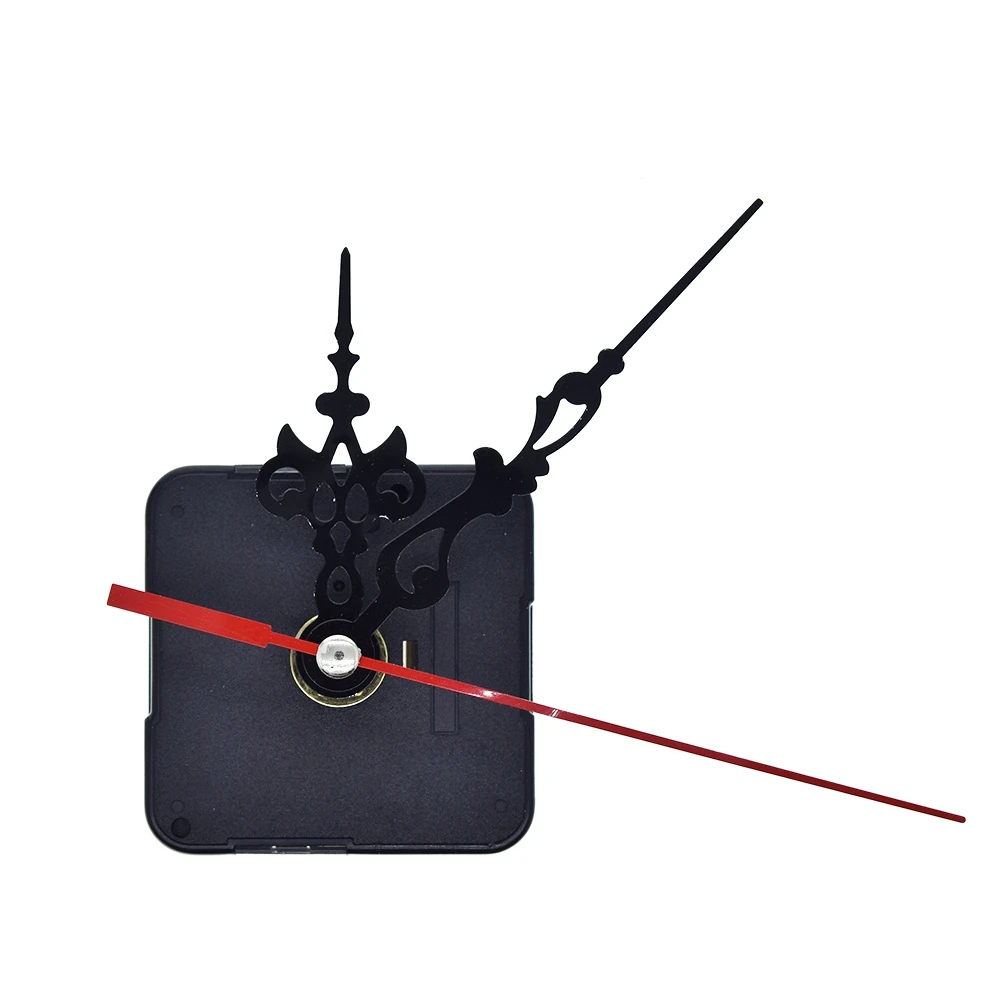 Tzt 1/3 peças mecanismo de movimento de relógio de parede de quartzo profissional e prático kit de peças de ferramentas de reparo diy com mãos vermelhas