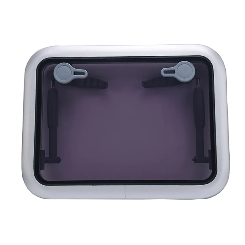Aluminum Boat Rectangular Hatch Porthole Window Tempered Glass 10 Sizes Marine