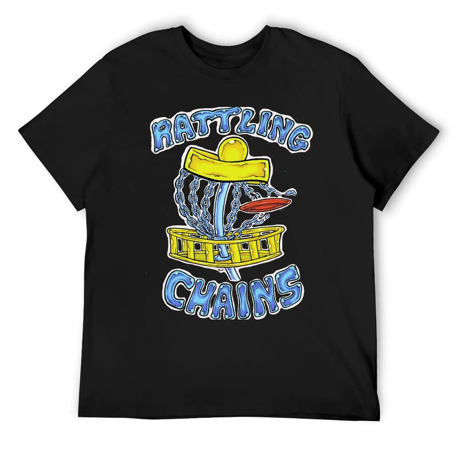 

Disc Golf Design: Rattling Chains t shirt and sticker design T-Shirt shirts graphic tees cute tops T-shirts for men cotton