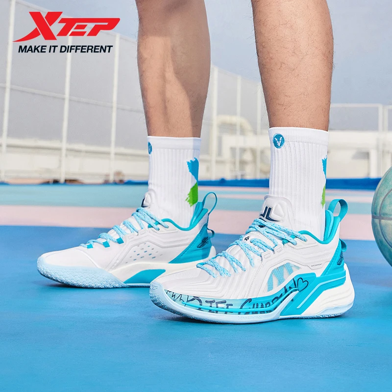 

Xtep JLIN3.0 Men's Basketball Shoes Comfortable Durability Stability Rebound Practical Impact-Resistant Sneakers 977219120008