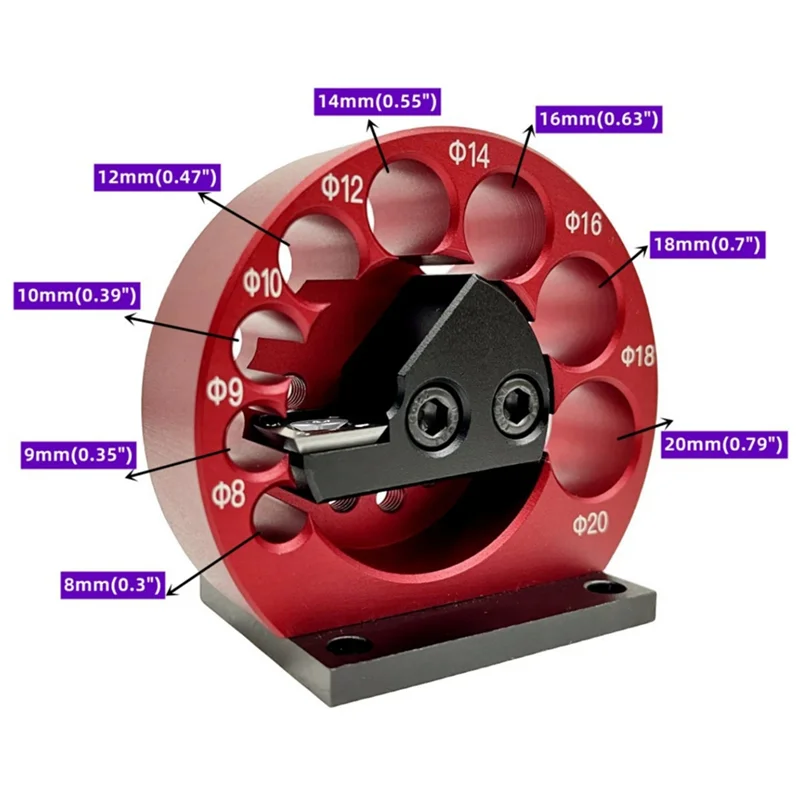 A43F-8-ثقوب صانع وتد عدة الرقصة 8 مللي متر-20 مللي متر النجارة الحفر الكهربائية طحن وتد قضيب مستدير أداة مساعدة