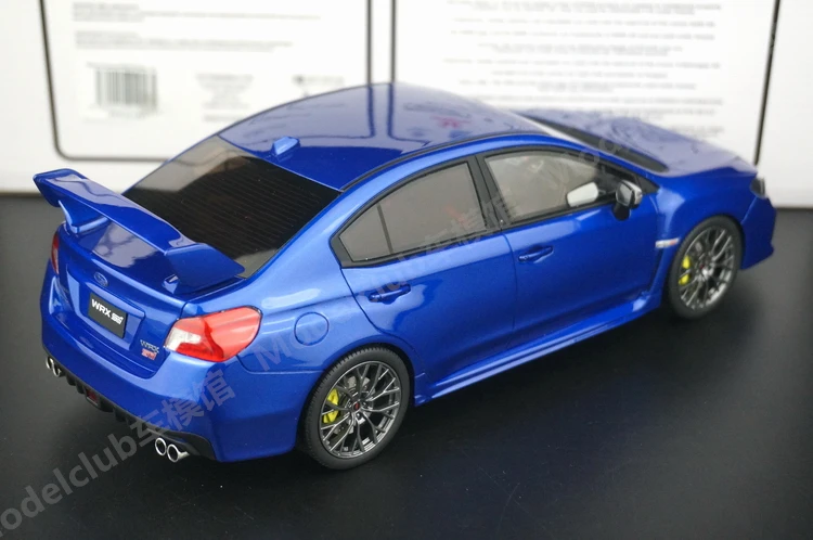 OTTO 1:18 Impreza WRX STI 2021 Blue JDM Limited to 2000 Pieces Simulation Resin Static Car Model Toys Gift