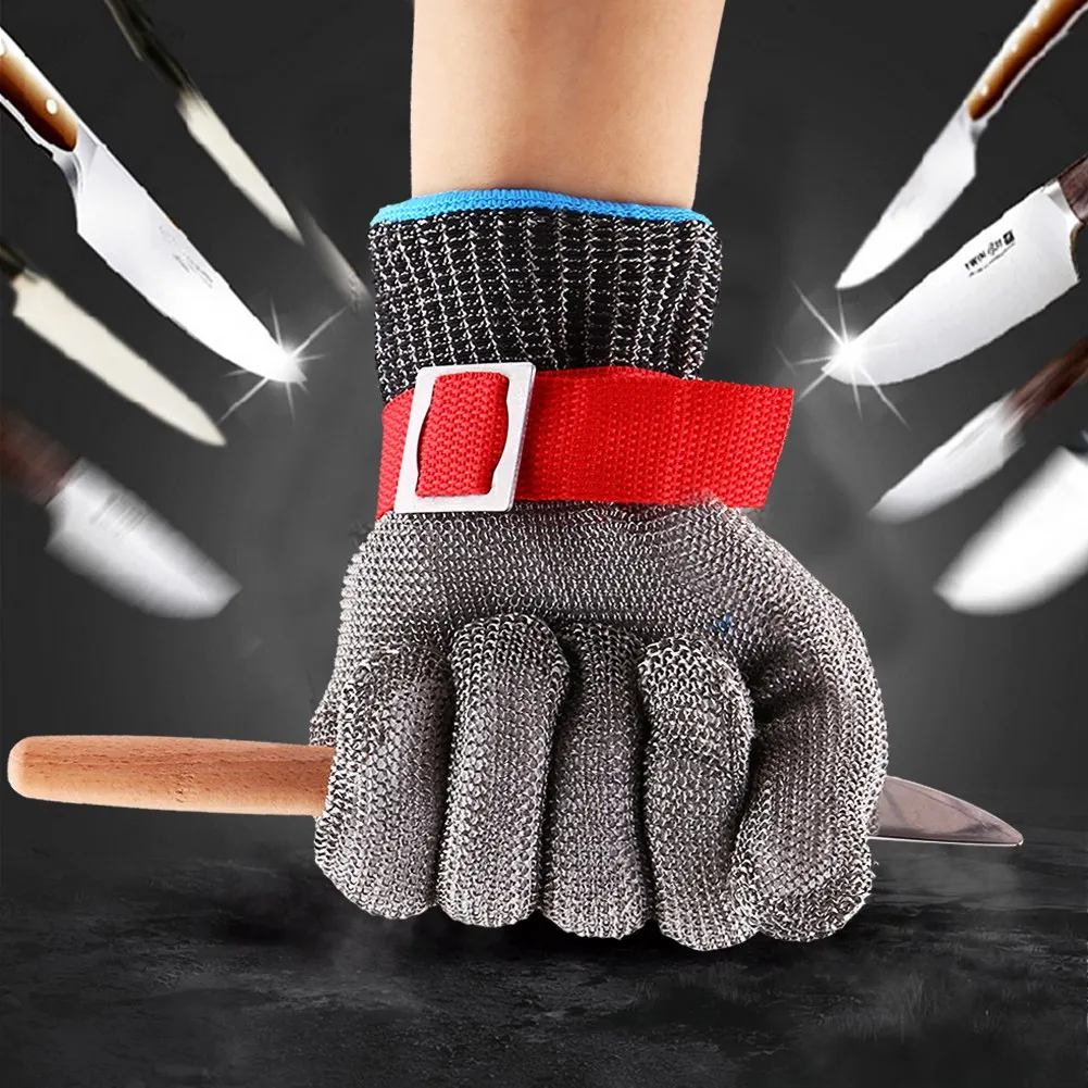 

ZK30 Stainless Steel SS304 Mesh Cut Resistant Glove Safety Work Butcher Protection Tool L