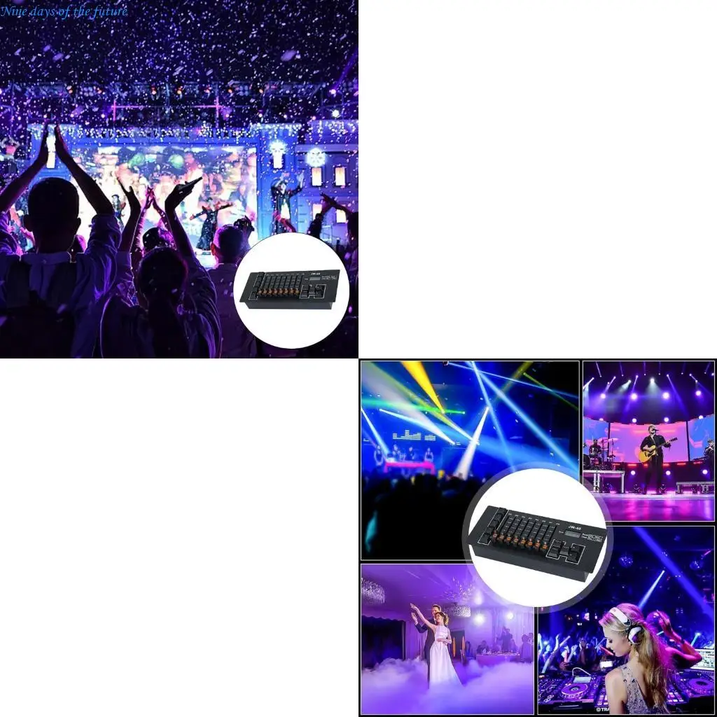 Professional Controller 8 Fader Channel 50 Customizable Step Rechargeable Battery Type C For DJs Live Performances E65A