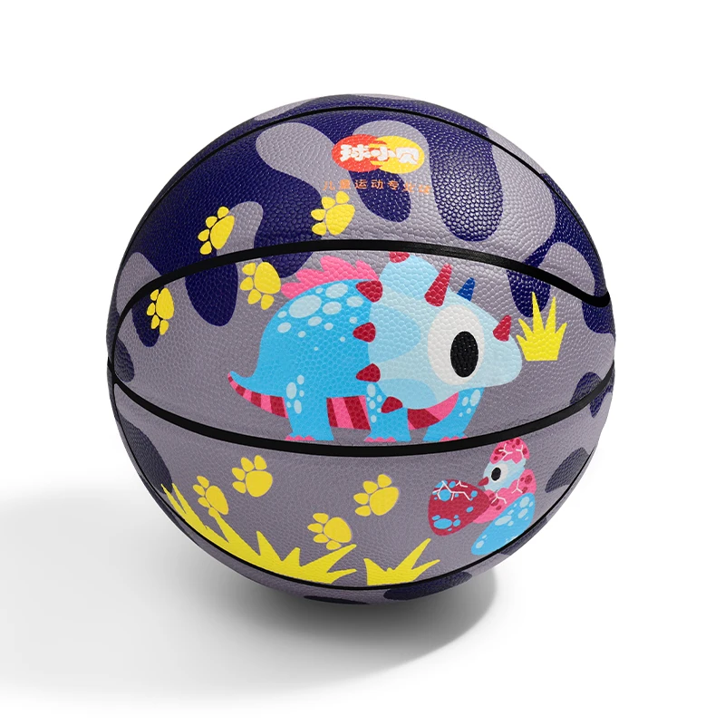 ลูกบาสเก็ตบอลไดโนเสาร์ Graffiti หมายเลข 5 ยืดหยุ่น PU การ์ตูนบาสเกตบอลเด็กและเยาวชนบาสเกตบอลของขวัญ Graffiti บาสเกตบอล