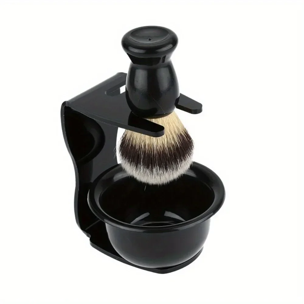 3 in 1シェービングブラシ,ベース付きブラシ,石鹸ボウル,ボウル,ブラシ,髪,アクリル,モダンなデザイン