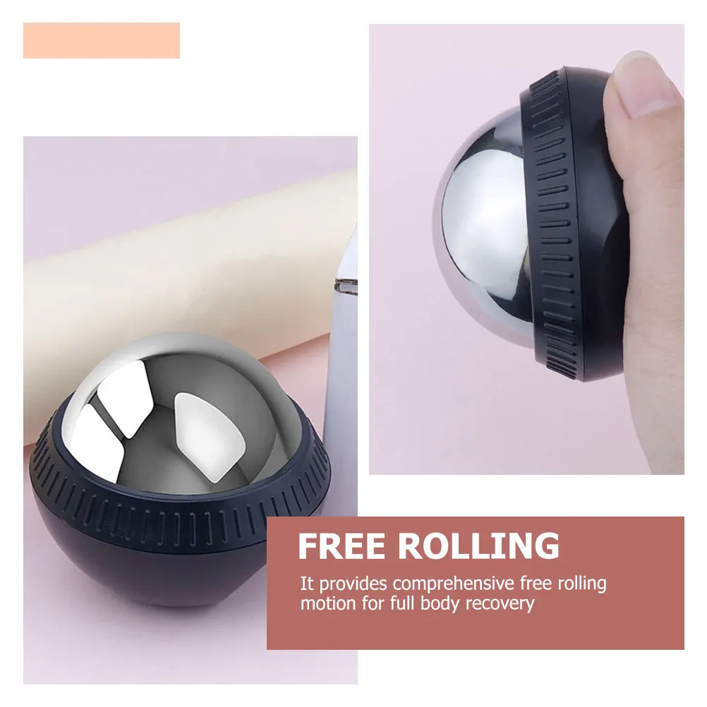 

Ice Massage Ball Stainless Steel Portable Muscle Relief Massager Roller for Body Foot Cold Roller Ball Manual Relax Tool