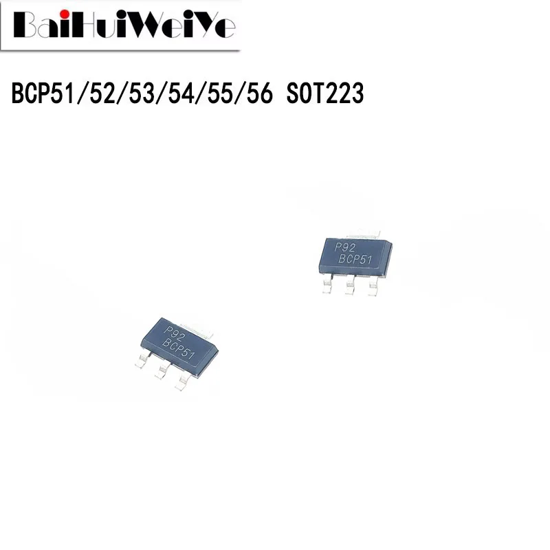 10PCS BCP54 BCP51 BCP55 BCP56 BCP53 BCP52 Power Crystal Triode SMD SOT-223 New Good Quality Chip