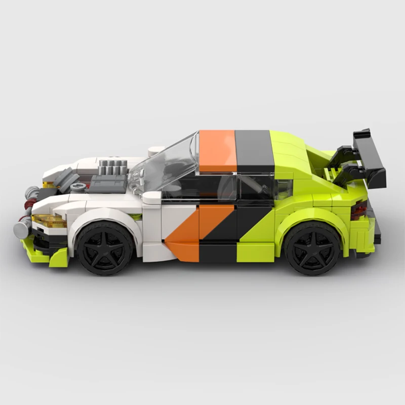 Stadsauto Snelheidskampioen Model MOC Bouwstenen Sportwagen RS3 Modulaire Technologie Geschenken Vakantie Monteer Kinderen Speelgoed Pak