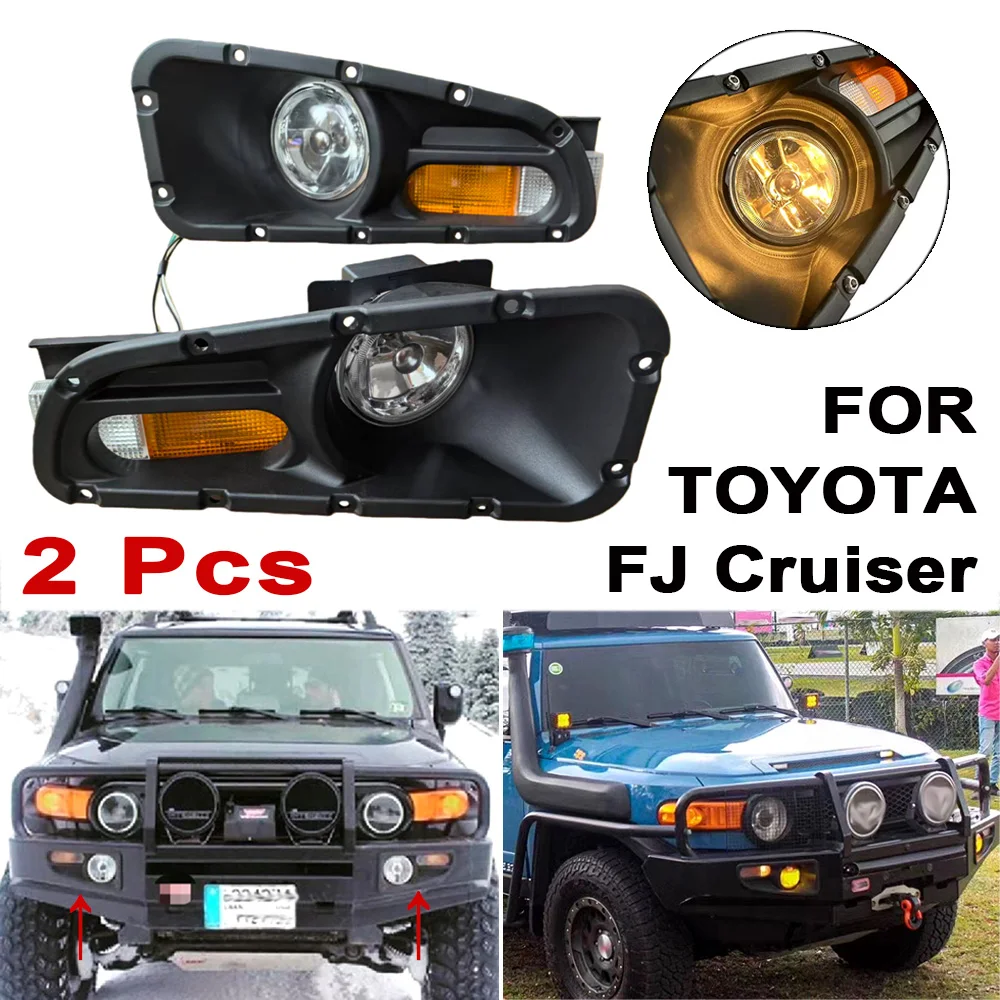 

For Toyota FJ Cruiser Front Bumper Fog Lights Turn Signal Lights Front Bumper Decorative Lights Front bumper fog lamp assembly