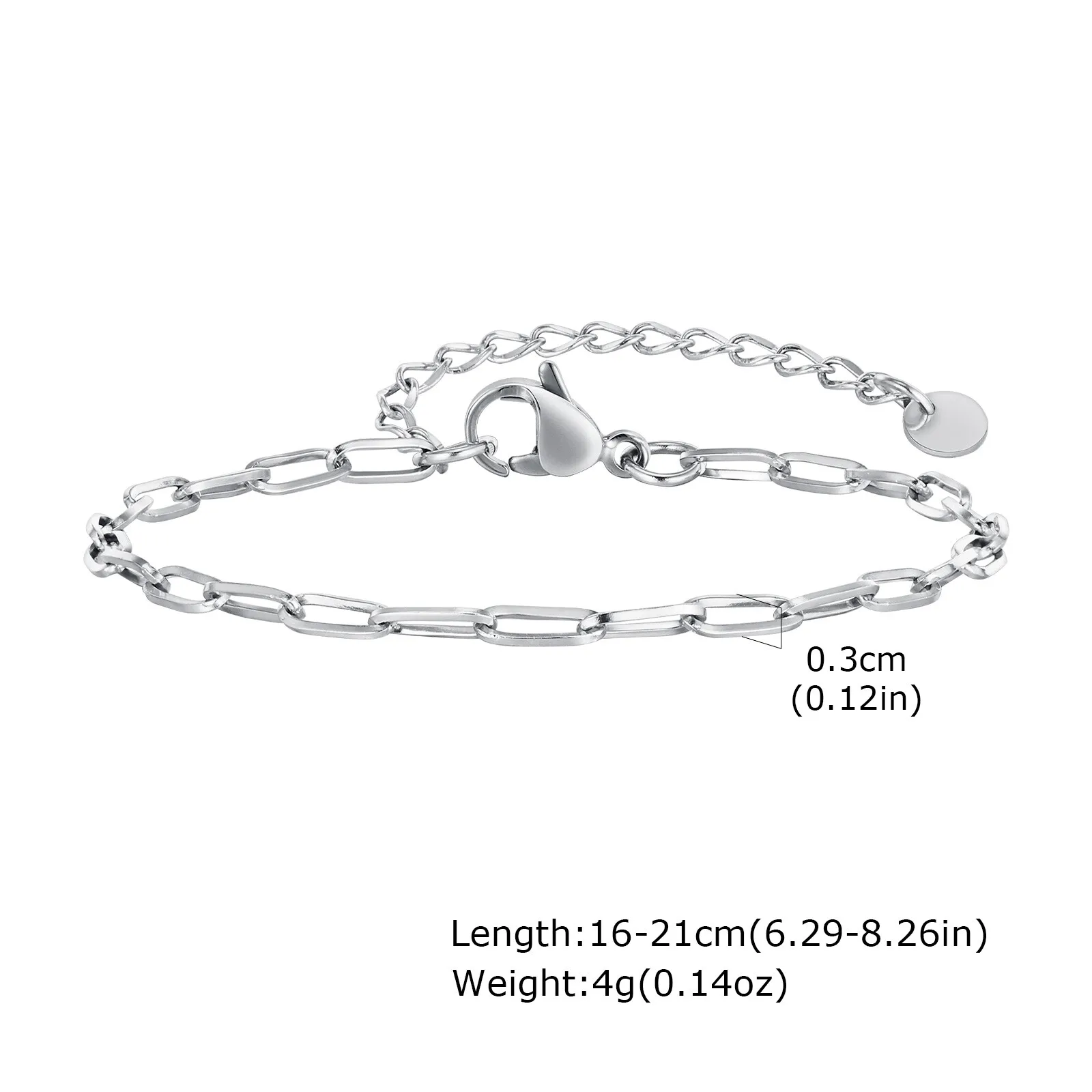 3-teiliges dünnes Kettenarmband für Herren, nie verblassendes verstellbares Armband aus Edelstahl, minimalistisches Hip-Hop-Schmuckgeschenk