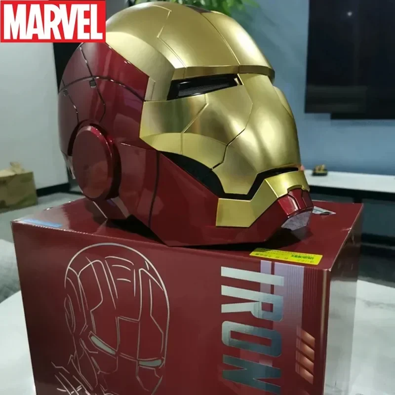 Marvel Iron Man Mk5 Helmet Genuine Real Person 1:1 Wearable Deformable Voice Control Electric Opening And Closing Ornament Gift