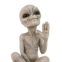 Outer Space Alien Statue Martians Resin Figurine Alien Resin Statue Ornament Art Decor for Indoor Outdoor Home Or Office