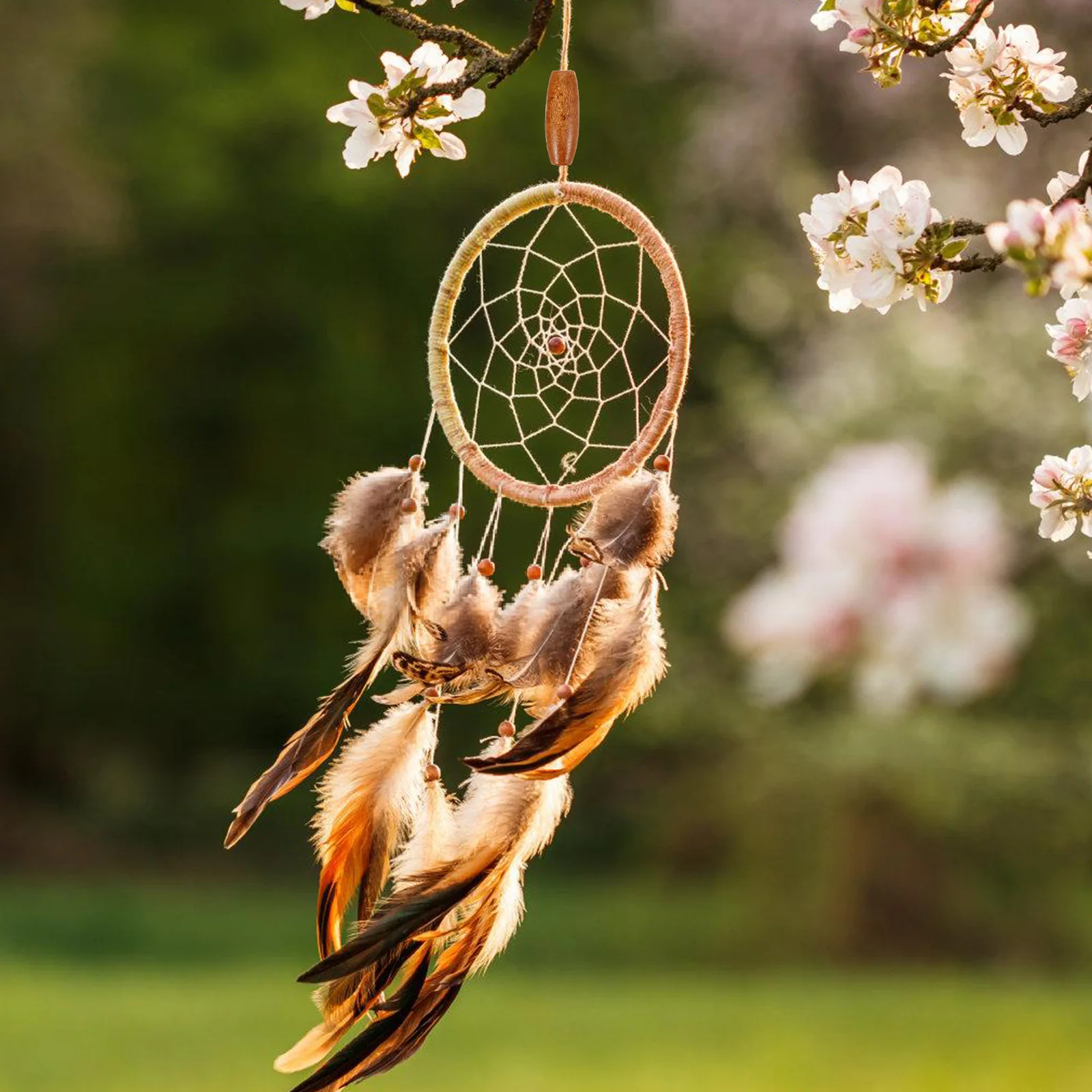 

50Pcs Oval Beads for Jewelry Making Wooden Craft Beads Smooth DIY Charms Spacers for Necklace Bracelet Projects