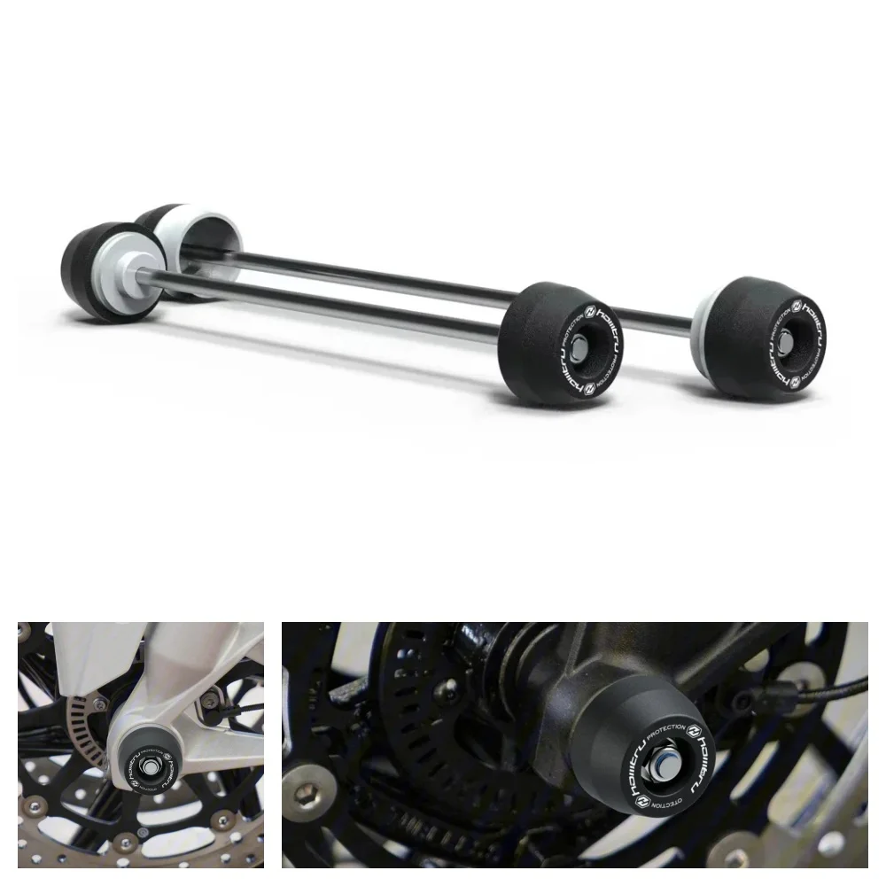 

For Kawasaki ZX-6R ZX636 2024-2025 Motorcycle Front Rear Wheel Axle Fork Crash Slider