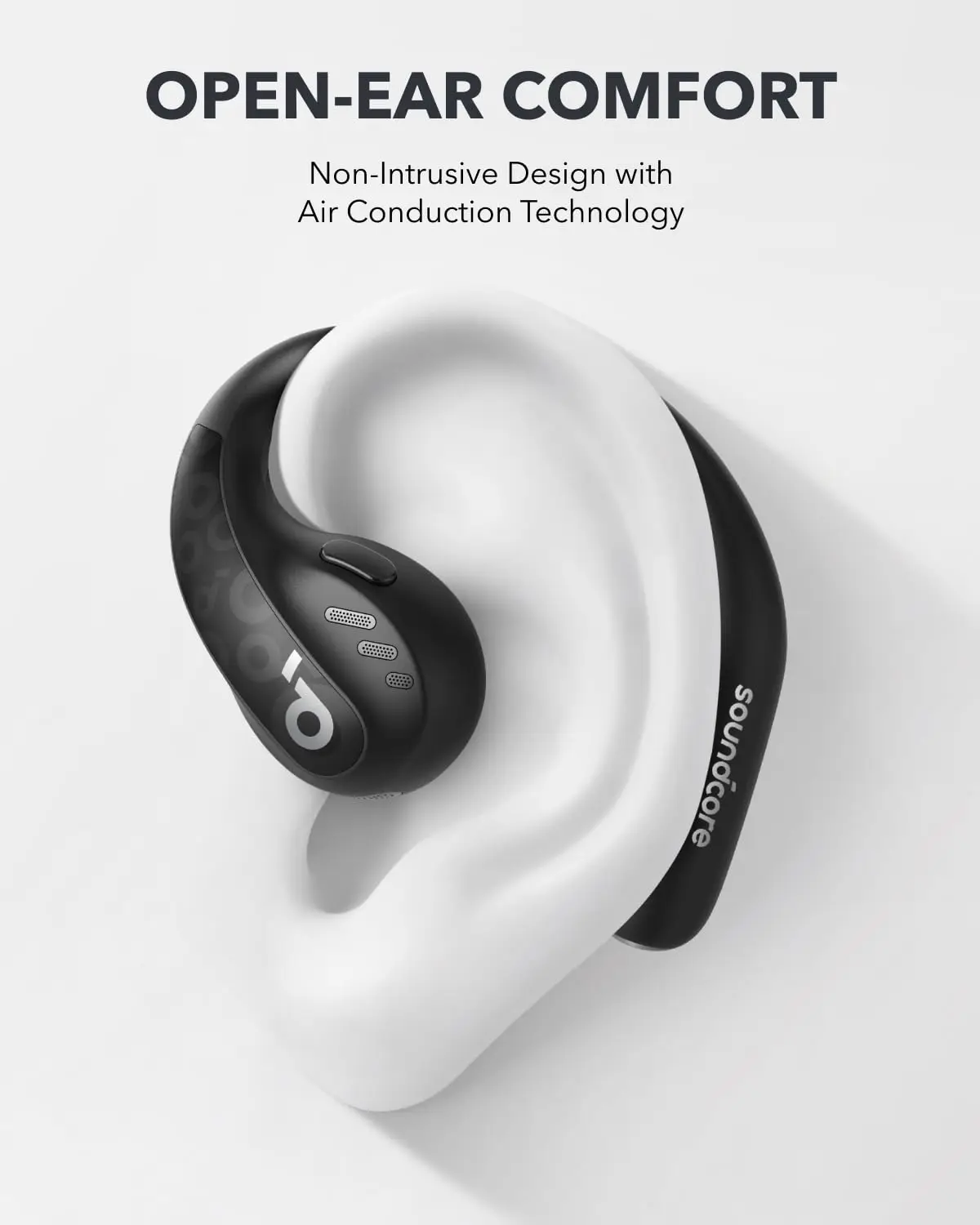 Anker-سماعات أذن مفتوحة ايروفيت برو ، ساوند كور ، فائق الراحة ، تناسب آمن ، تصميم مريح ، صوت غني ، بلوتوث ، LDAC