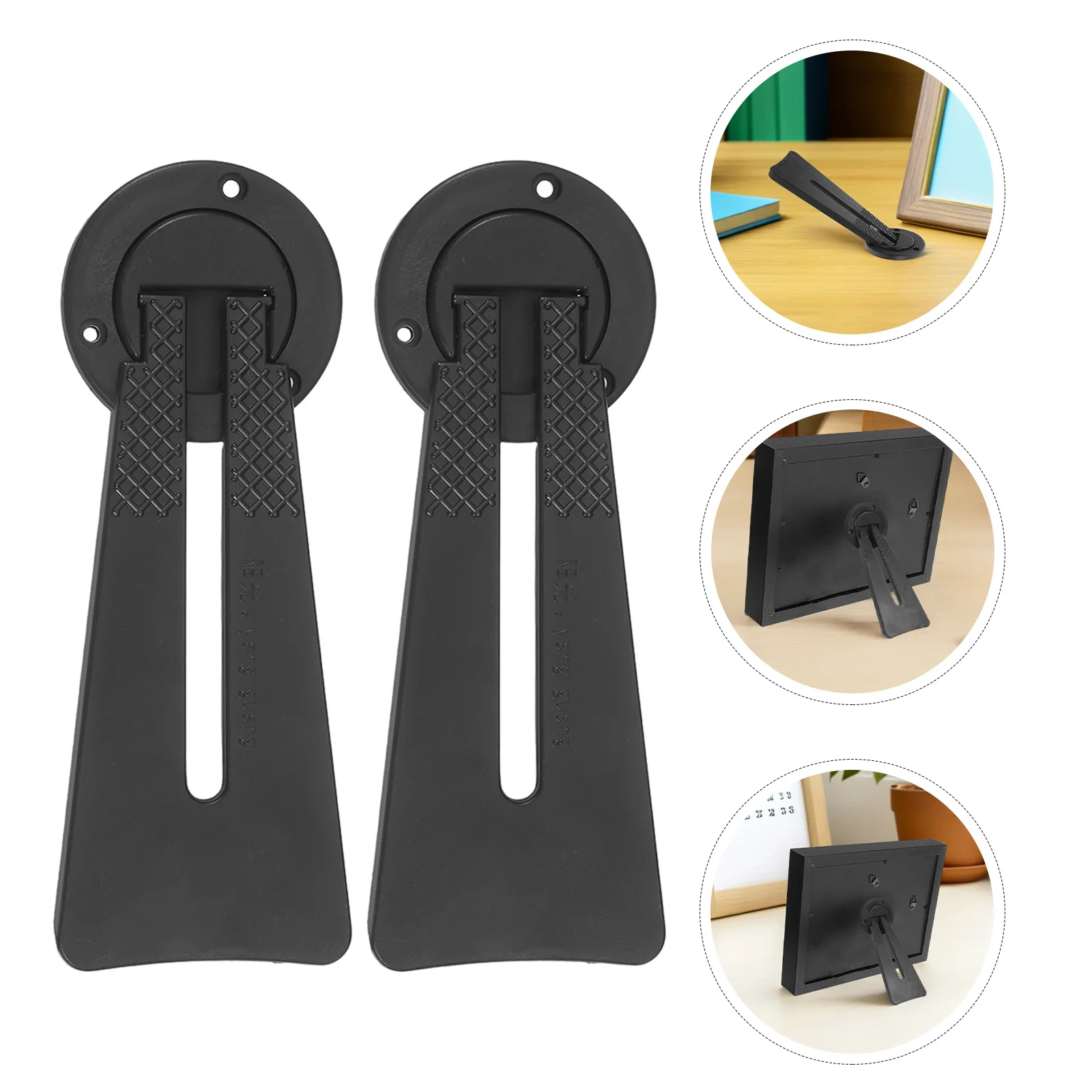 

20Pcs Back Stand for Picture Frames - Sturdy Plastic Easel Holder - Desktop Display Support for Portrait Landscape Frames