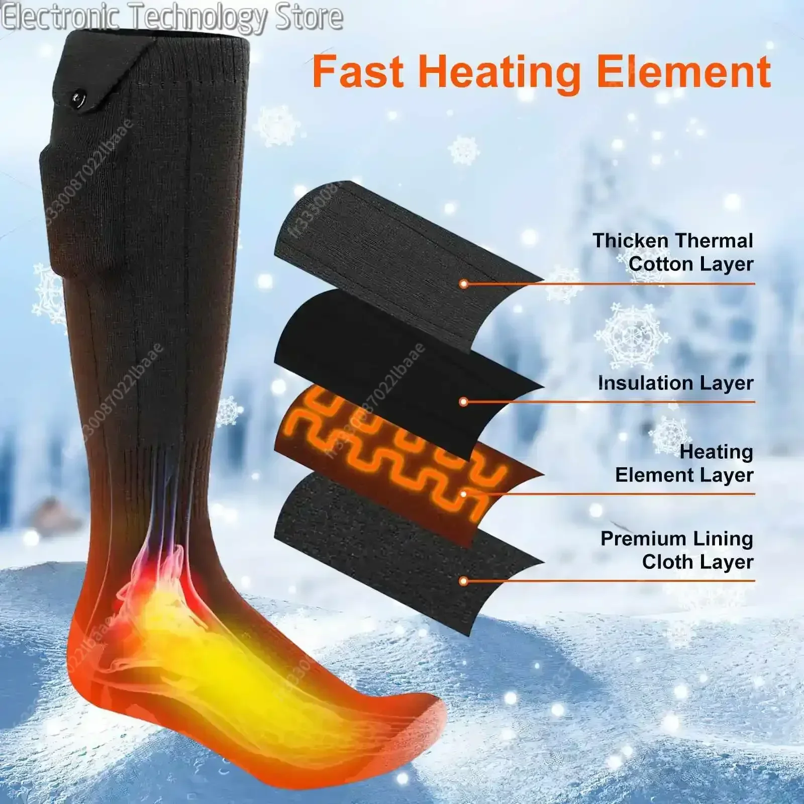 New App Temperature Control Heating Socks Usb Charging Heating Socks For Men And Women Warm Heating Socks Lndividual Warmth