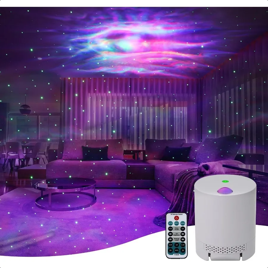 

Star Projector Galaxy Projector for Bedroom Night Light Projector with Timer and Remote Control Adjustable Speed and Brightness