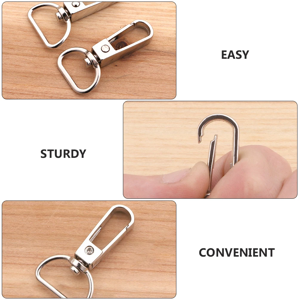 

20Pcs Multifunctional Alloy Clasps Keychain Bag Clips Accessories for Handbags
