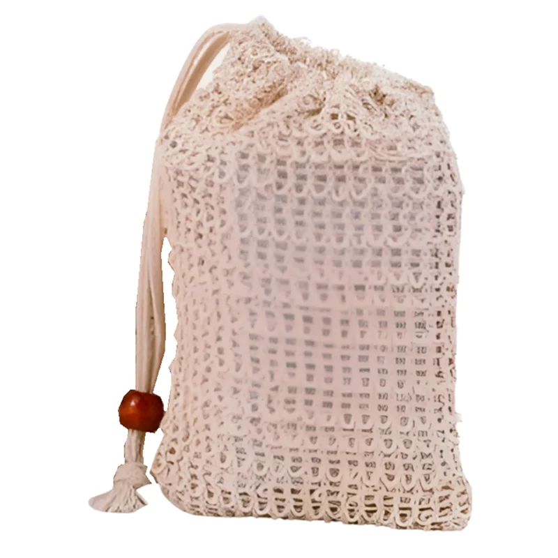 AB42-Zeepzakken, opbergzakken voor exfoliërende zeep, zeepverpakking Meshzakken voor bad en douche.