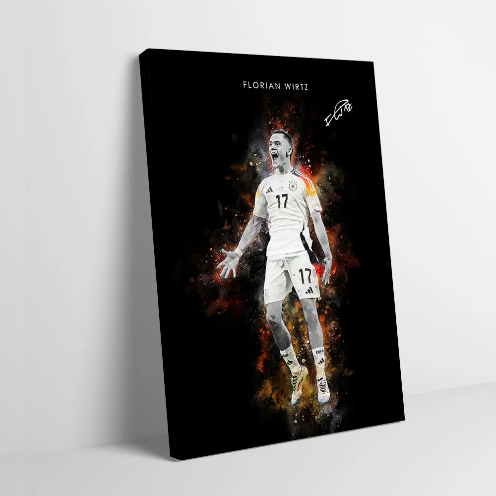 Florian Wirtz Soccer Art Poster Customizable Printed Canvas Painting for Pictures Wall Art Wand Deko Home Decor Gamer Decoration
