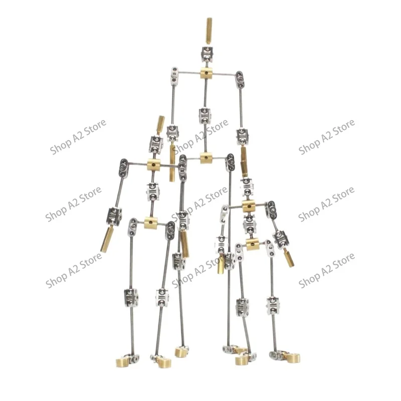 DIY Not-Ready-Made Animation Studio Armature Kit for Stop Motion Puppet with Silicone Hands Stop-motion Animation Metal Skeleton