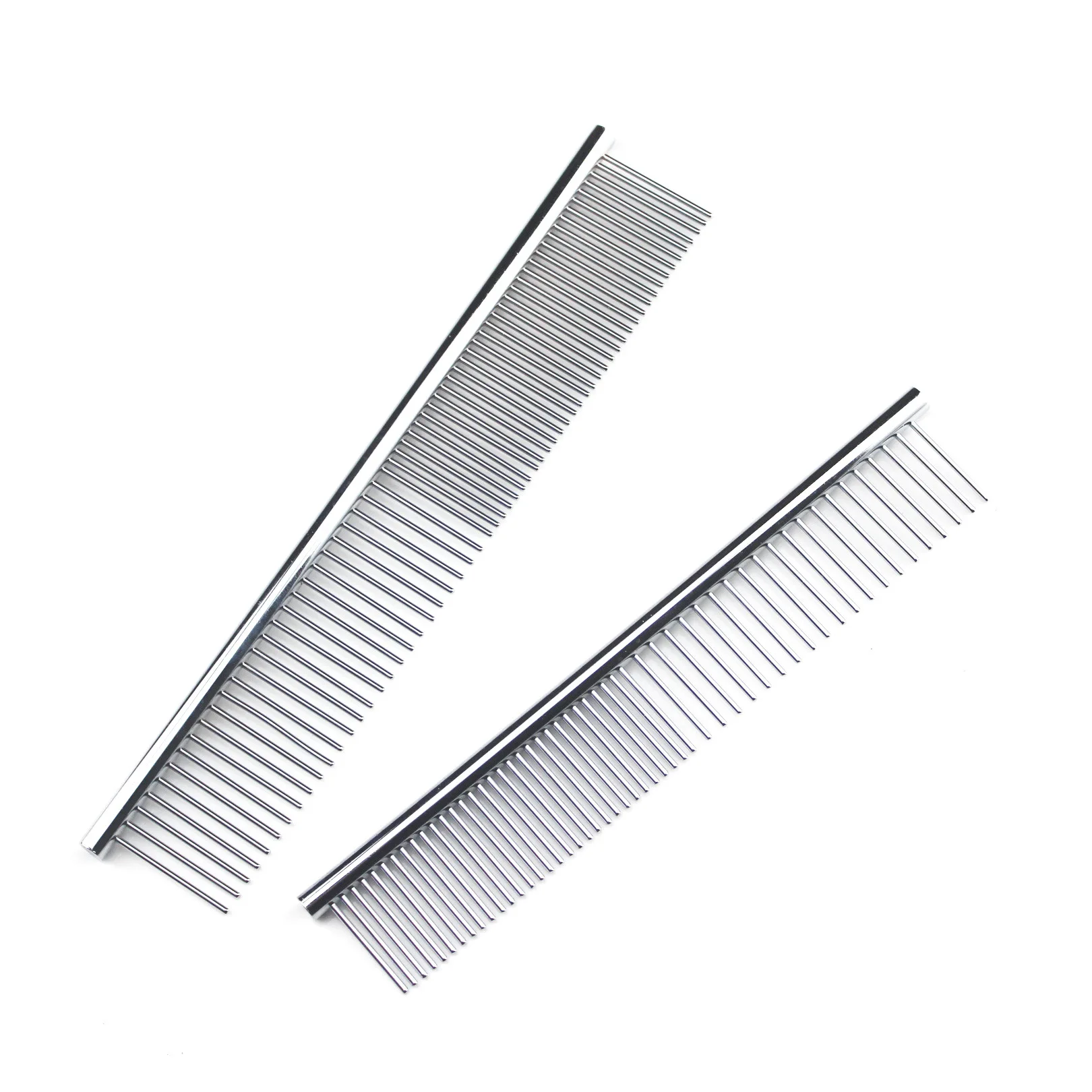 200Pcs Pet Double Row Comb Stainless SteelLice Rake For Puppy Dog Cat Long Hair Shedding Grooming Brush