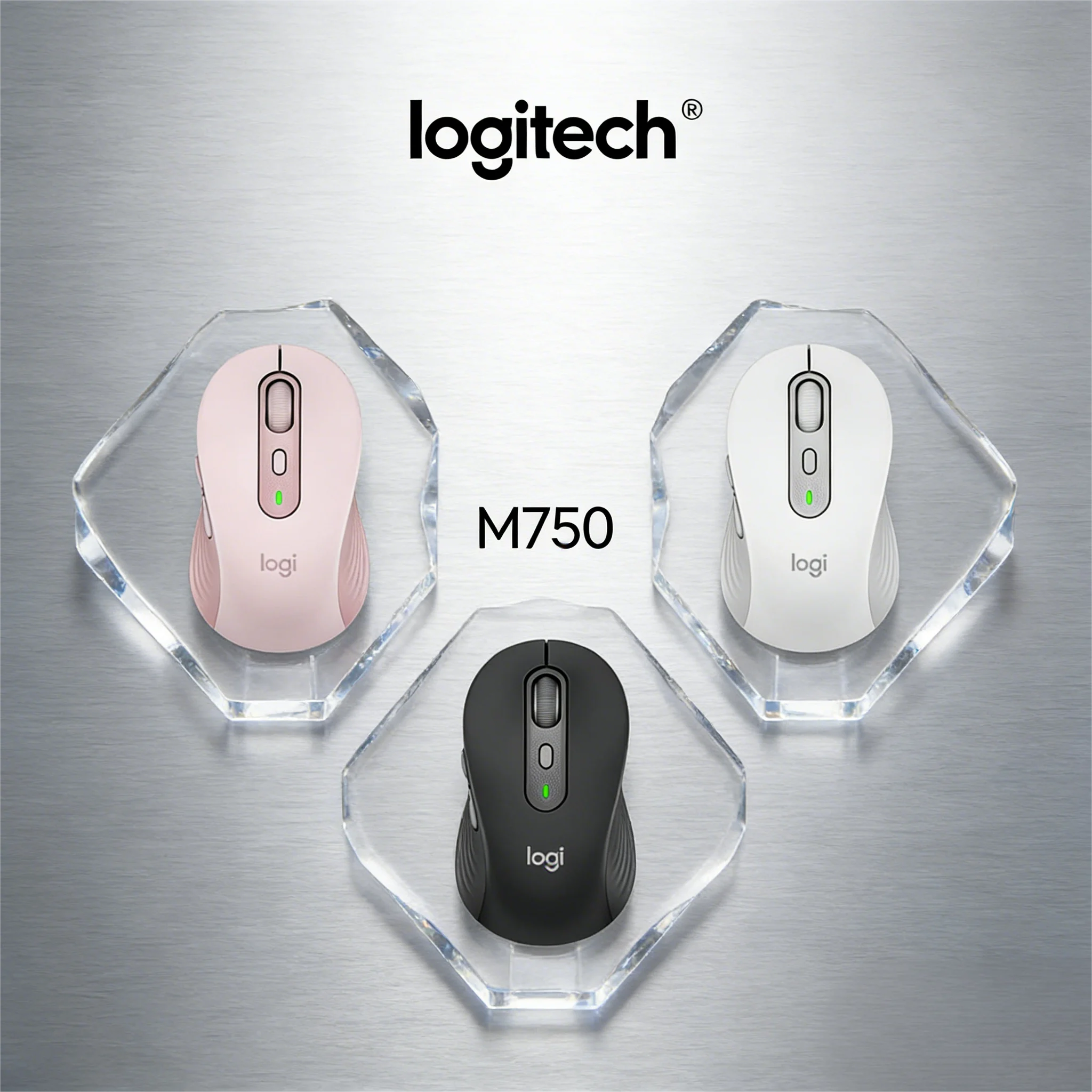 

M750 Logitech Wireless Mouse, High-Speed Cross-Device, Bluetooth Dual-Mode Silent for Business