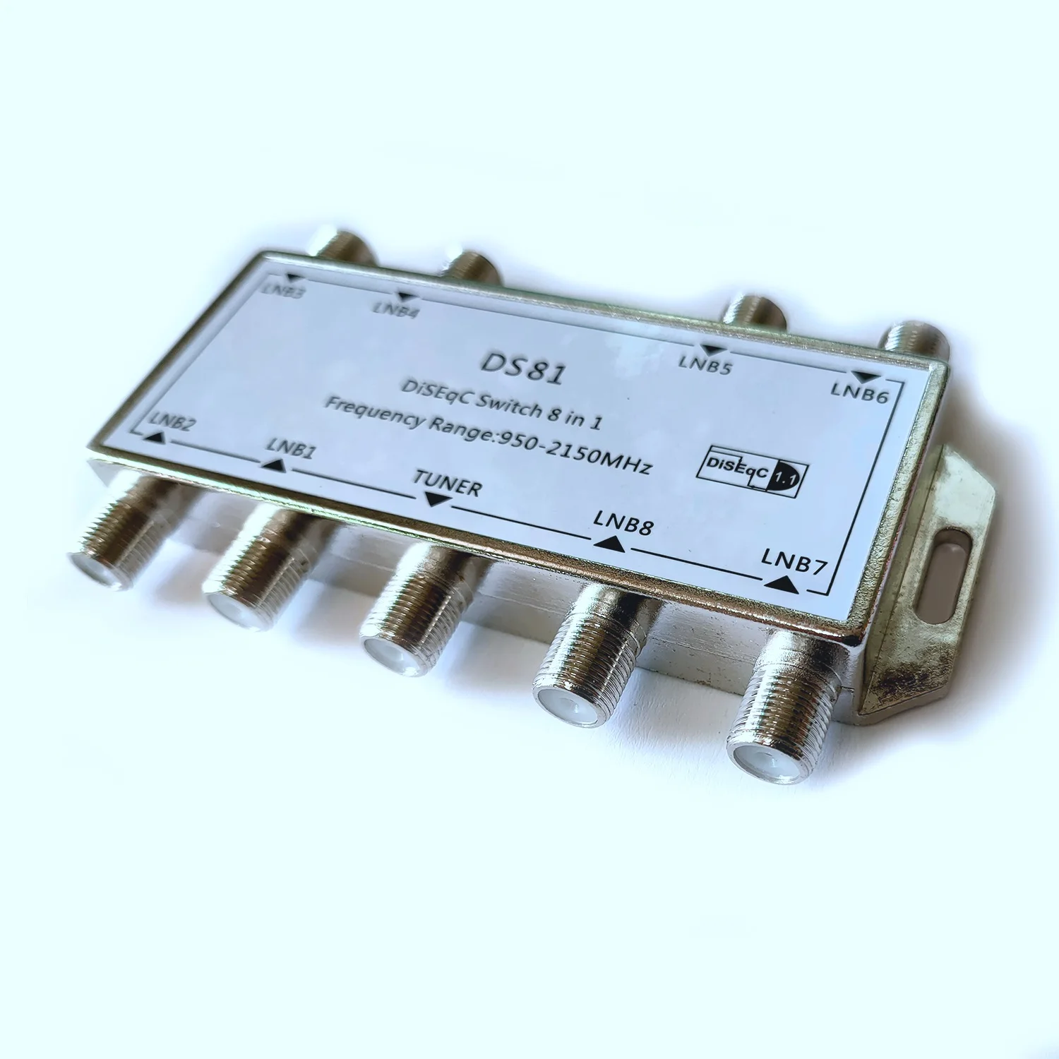 DS81 8 em 1 Sinal Satélite DiSEqC Switch LNB Receptor Multiswitch