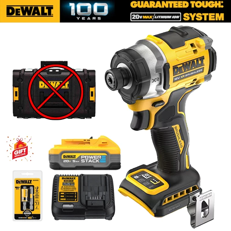 DEWALT DCF860 18V XR Rechargeable Multifunctional 282Nm TORQUE MOTOR Premium Brushless Impact Driver Dewalt Battery Charger SET