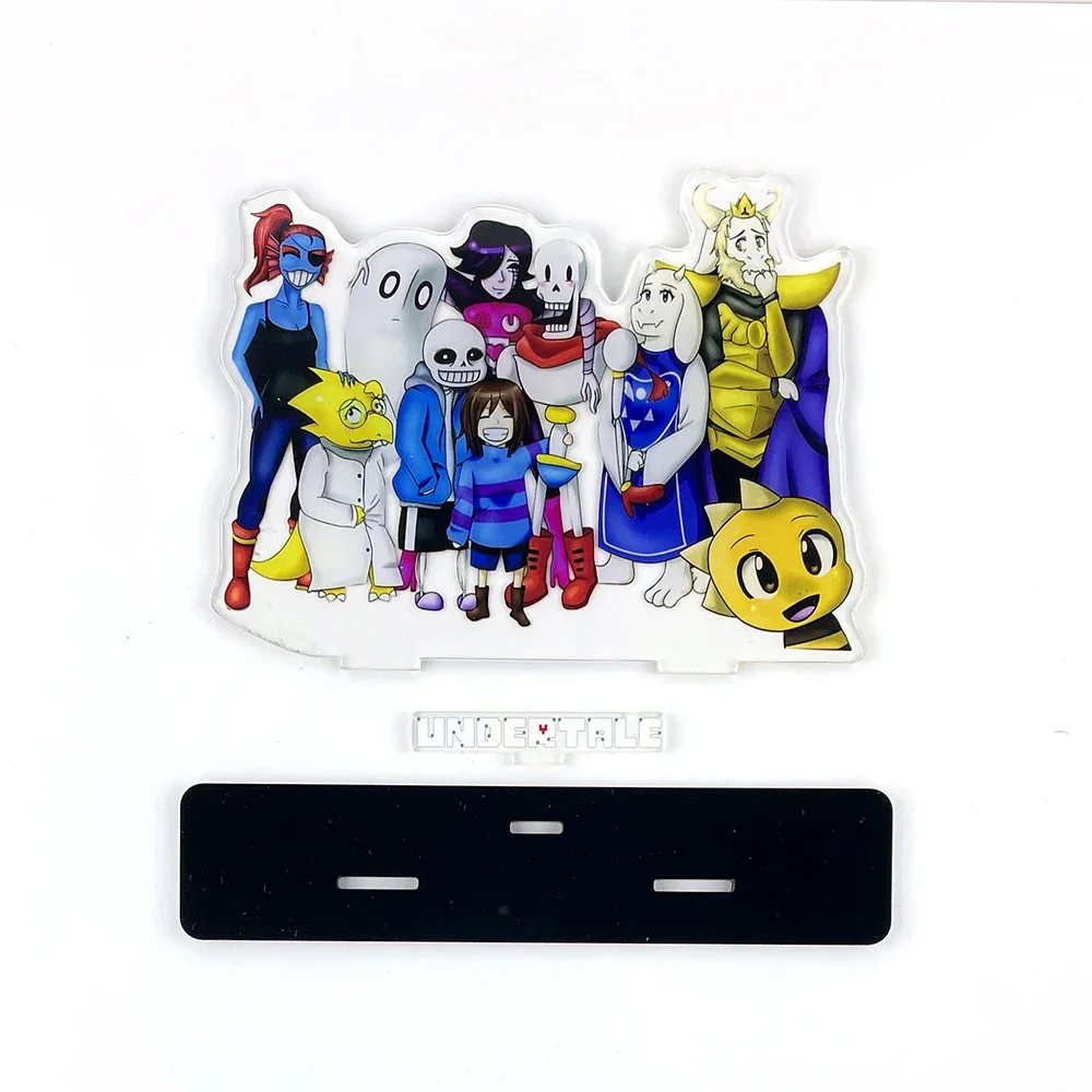 Undertale Frisk Sans Papyrus Toriel Undyne Alphys Mettaton  acrylic standee figurines desk decoration cake topper