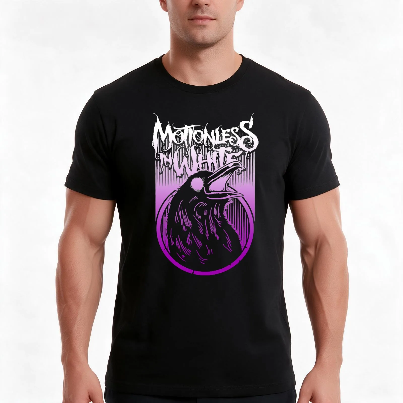 Creatures Purple White Motionless Art Gift Fan T-Shirt Summer Casual Cotton Tee Oversized Streetwear Tops Unisex Men Women