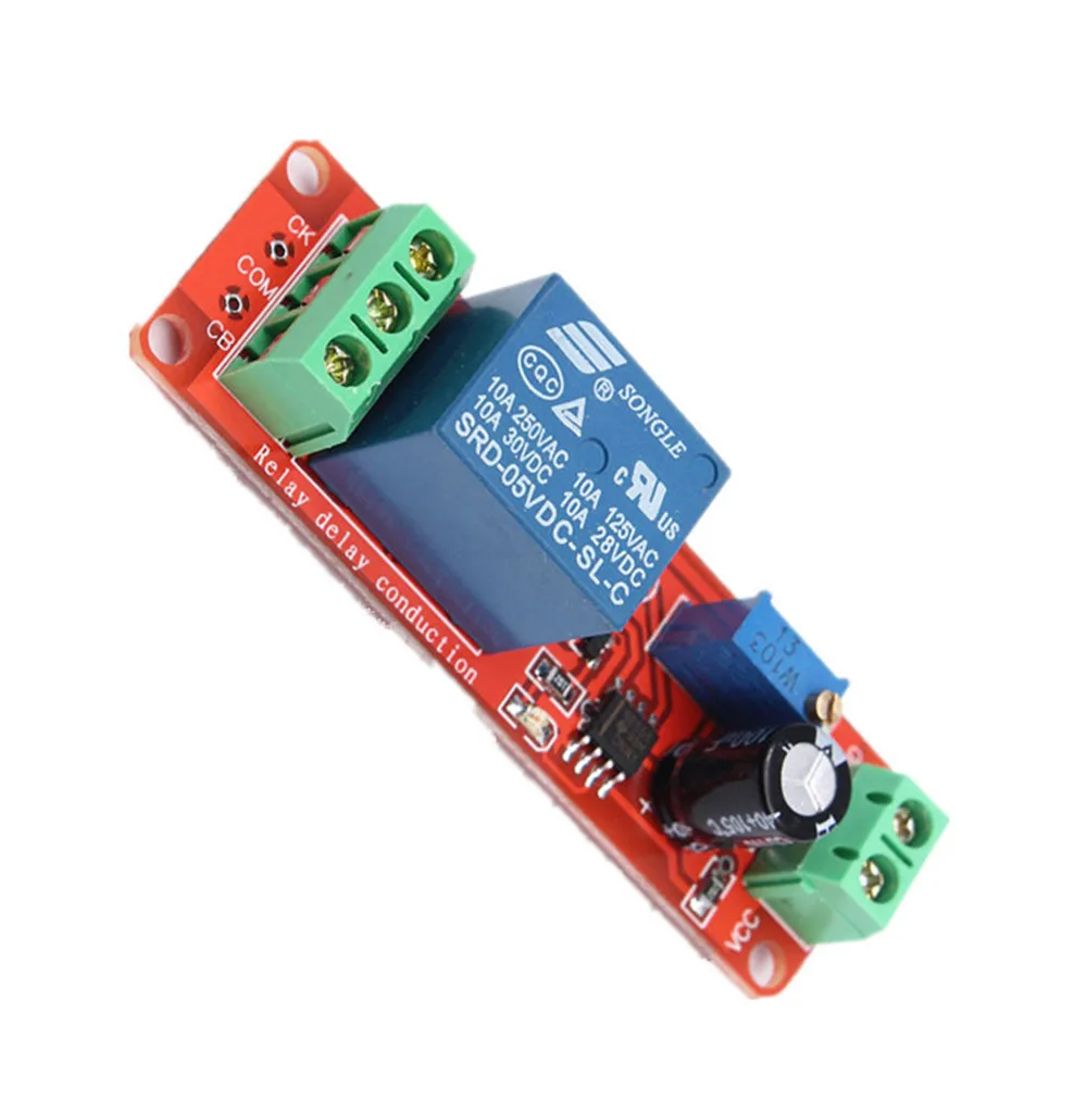 Adjustable NE555 Timer Switch Module Time delay relay Module DC 5V / 12V Delay Relay Shield Electornic Components