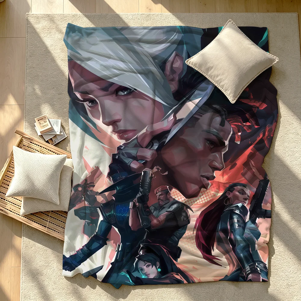 V-VALORANT Blanket Soft Warm And Thick Perfect For Bedroom Living Room Bed Sofa Camping Picnic Office Gift