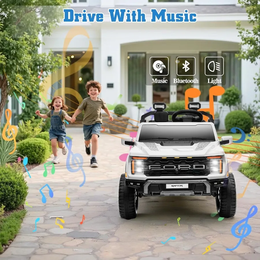 مرخصة F-150 رابتور 24 فولت ركوب على لعب للبنين والبنات 2 مقاعد سيارة كهربائية ركوب طفل على سيارة ث/أضواء LED للتحكم عن بعد