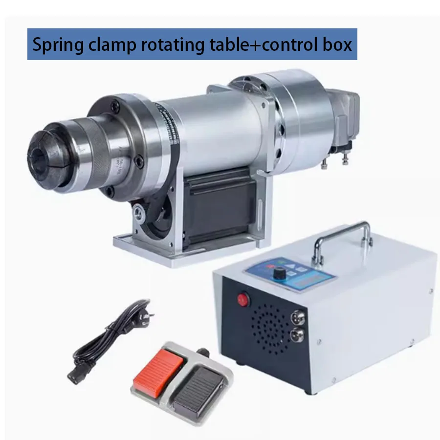 

Automatic CNC welding rotary table positioner fast spring chuck laser handheld welding argon arc welding ring seam turntable