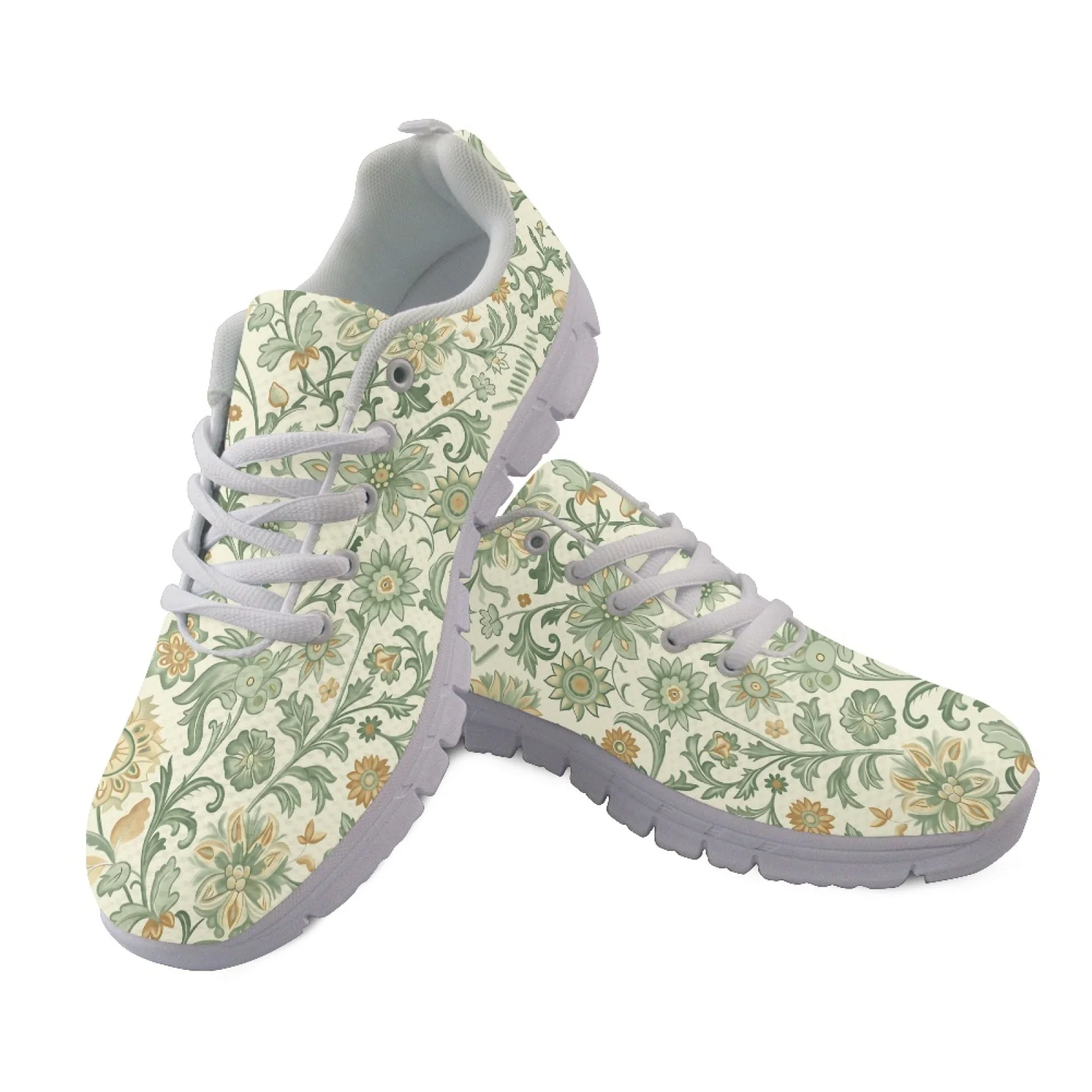Coloranimal Floral Men's Jogging Shoes Breathable Lightweight Mens Athletic Trainers for Hunting