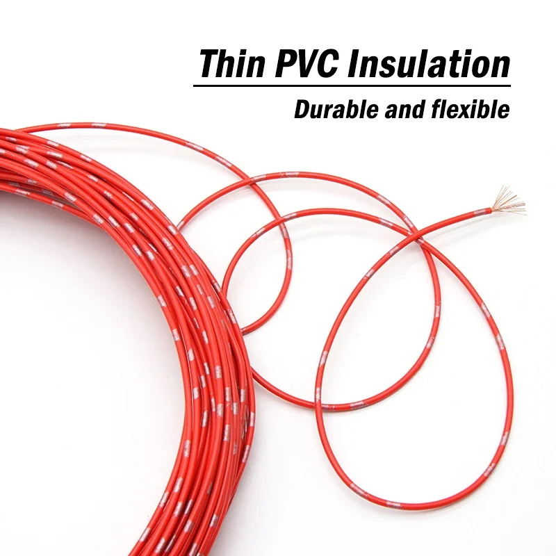 Afbeelding 4: 2-50M AVSS Auto Gemodificeerde Draad 22 20 18 16 14 13AWG Luidspreker Audiokabel OFC Zuurstofvrij Zuiver Koper Twisted Pair Netsnoer Lijn