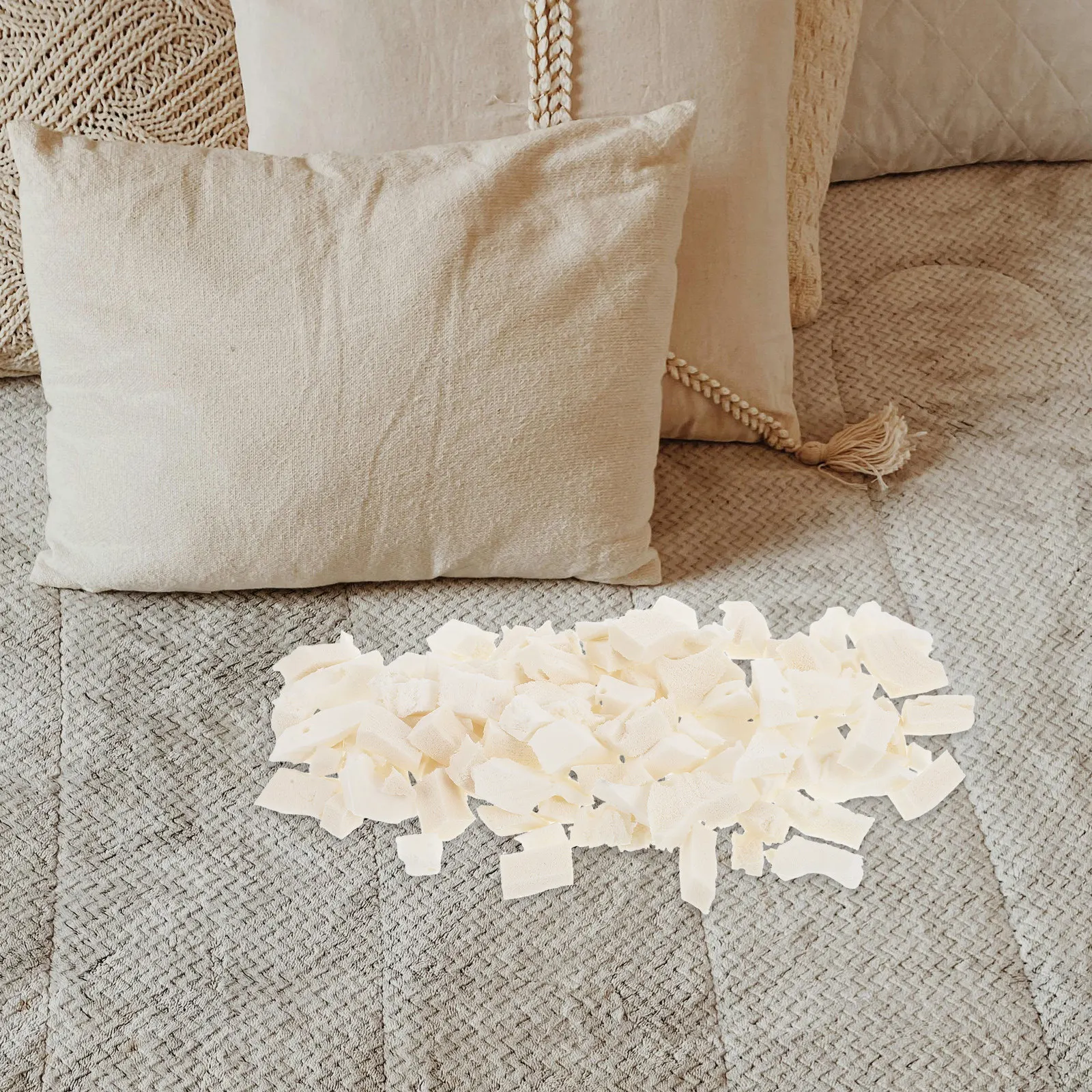 1 Set Comfortable Latex Beads Filling Bean Bag Couch Cushion Filler Breathable Pillow Stuffing Dog Bed Replacement Decorative