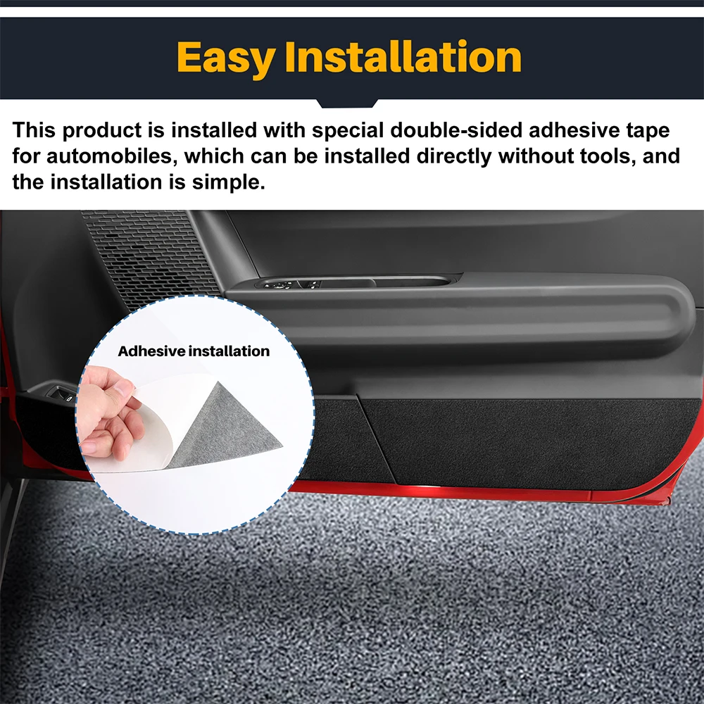 

Car Door Anti-Kick Mat for BMW Mini Cooper S F66 F67 2024 2025 Suede Leather Sticker Soil-Proof Children's Kick Pad Accessories