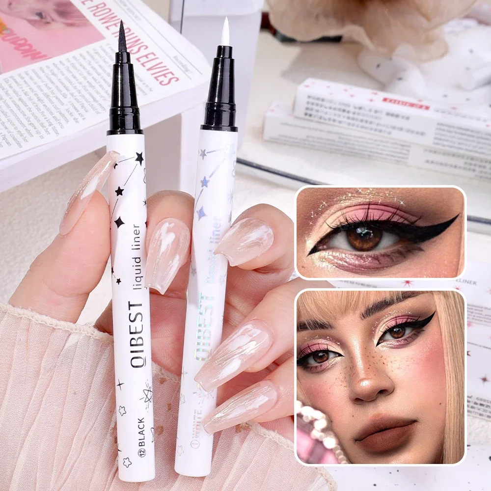 24 Colors Eyeliner Pen Easy To Wear Colorful White Yellow Blue Eye Liner Pencil Waterproof Fashion Beginners Eyeliner Eye Makeup