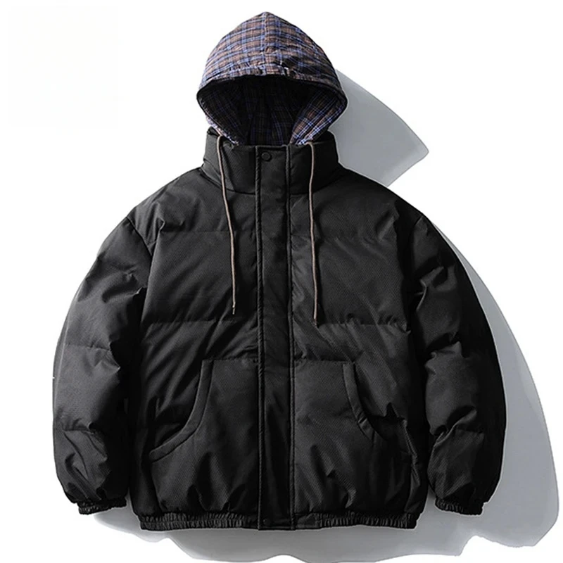 

【Mirrordust】Winter Men Jackets Thicken Warm Parkas Harajuku Oversized Bubble Coats Thicken Jackets Casual Loose Jackets Outwear