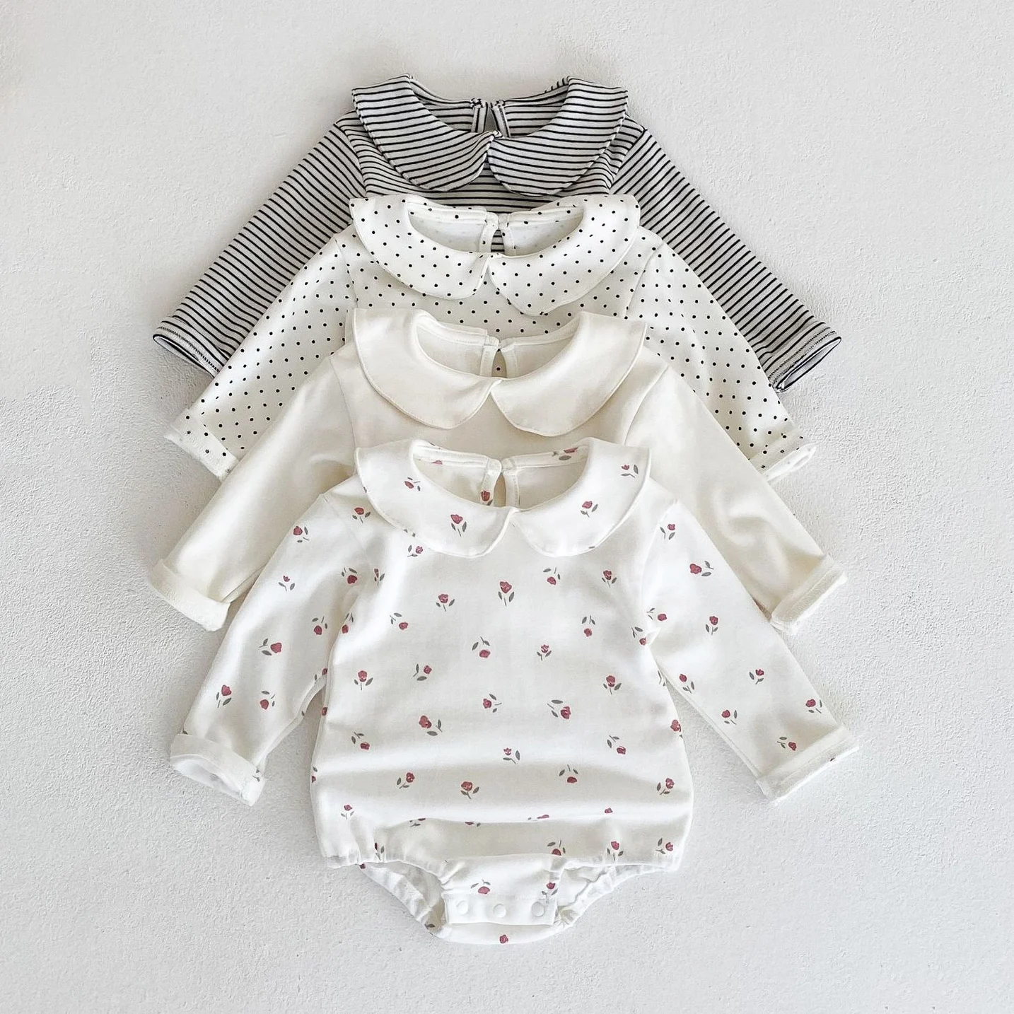 

0-24M Newborn Kid Baby Girl Autumn Winter Clothes Long Sleeve Cotton Romper Elegant Cute Jumpsuit Princess Outfit
