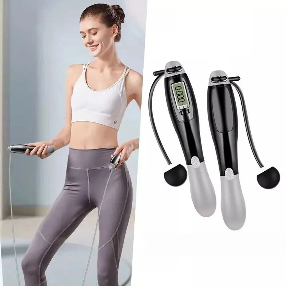 Electronic Cordless Professional Skipping Slimming Tools Smart Screen Jump Ropes Fitness Equipment Non-Slip Cordless Skipping