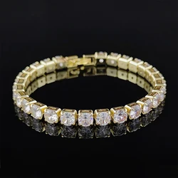 2024 New Arrival Luxury Round gold color on hand Bracelet Bangle For Women Anniversary Gift Jewelry Bulk Sell S5787