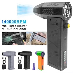 Turbo Jet Fan Powerful Air Blower 140000RPM 52m/s Electric Blower Brushless Motor Handheld Duct Fan High-Performance Dryer